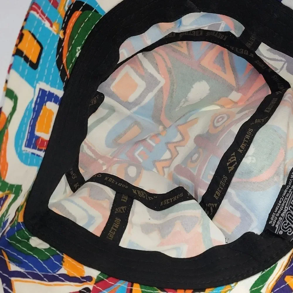 KBEthos Art Deco Abstract Streetwear Multicolor Bucket Hat One Size